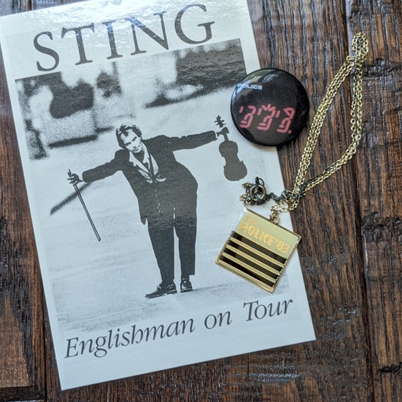 Vintage 80's Sting and The Police Fan Memorabilia